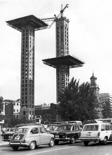 Las Torres Colón en construcción