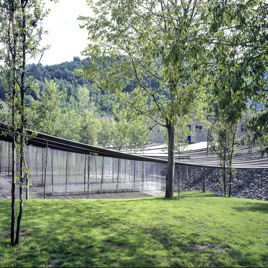 Tent at Les Cols restaurant