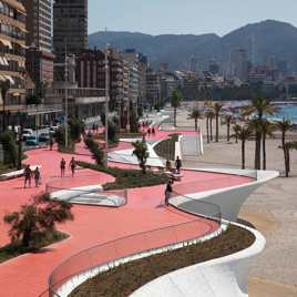 Benidorm's Poniente Beach Promenade