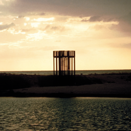 Mirador de los estanques del Delta del Llobregat